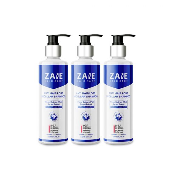 ZANE Anti-Hairloss Micellar Shampoo เซน แอนติ-แฮร์ลอส ไมเซลล่า แชมพู (200ml.) 3 กล่อง 