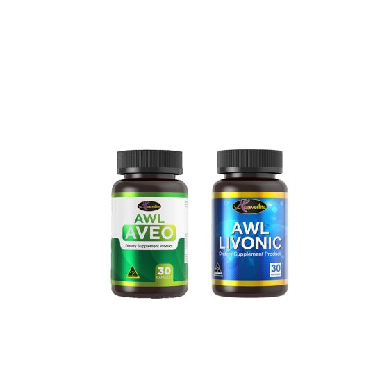 Aveo อาวีโอ (30 แคปซูล) 1 กระปุก + Livonic ลิโวนิค (30 แคปซูล) 1 กระปุก