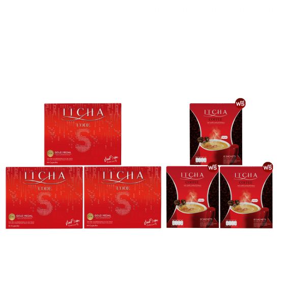ITCHA CODE S อิชช่า โค้ด เอส (10 แคปซูล) 3 กล่อง + แถมฟรี ITCHA Coffee - อิชช่า คอฟฟี่ (10ซอง) 3 กล่อง