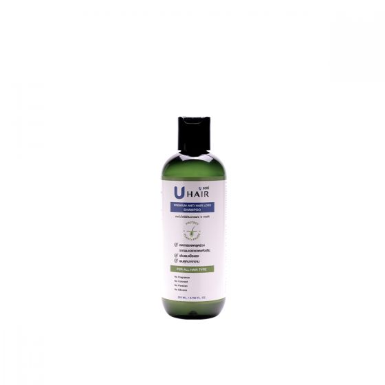 U hair premium anti hair loss shampoo (200ml.) 1 ขวด