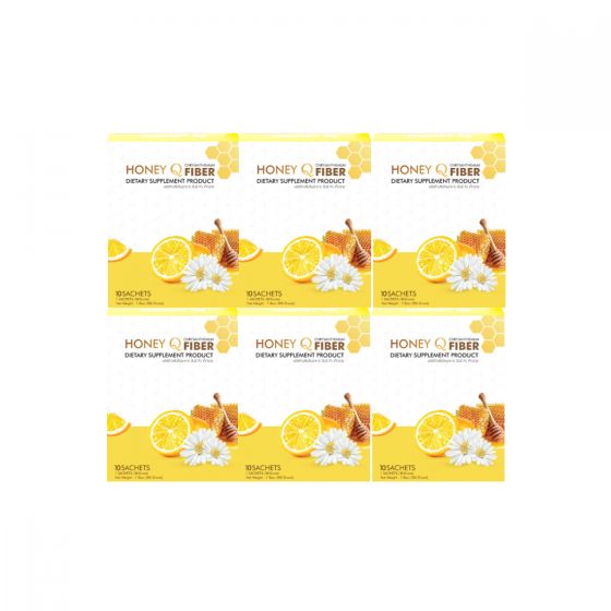 Honey Q Fiber ฮันนี่ คิว ไฟเบอร์ (10 ซอง) 6 กล่อง