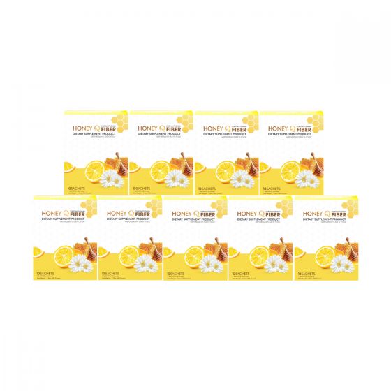Honey Q Fiber ฮันนี่ คิว ไฟเบอร์ (10 ซอง) 9 กล่อง