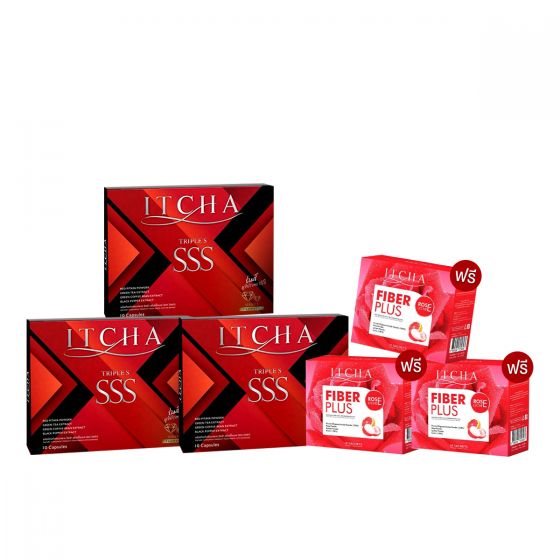 ITCHA SSS - อิชช่า ทริปเปิ้ลเอส (10 แคปซูล) 3 กล่อง + แถมฟรี ITCHA SSS - อิชช่า ทริปเปิ้ลเอส (10 แคปซูล) 3 กล่อง