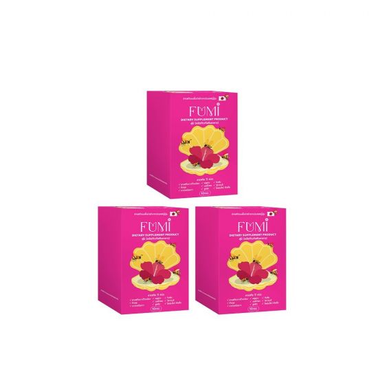FUMI อาหารเสริมสำหรับผู้หญิง สารสกัด นมผึ้ง ญี่ปุ่น (10 แคปซูล) 3 กล่อง