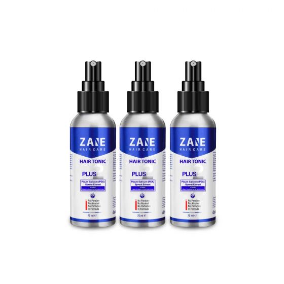 Zane Hair Care Tonic plus 2 เซนพลัสทู ปลูกผม (75ml) 3 กล่อง 