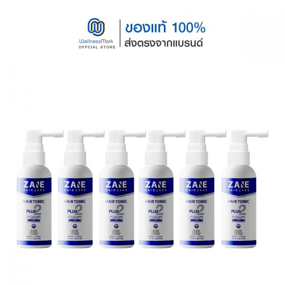 Zane Hair Care Tonic Plus 2 เซน แฮร์ โทนิค พลัส ทู (35ml.) 6 กล่อง