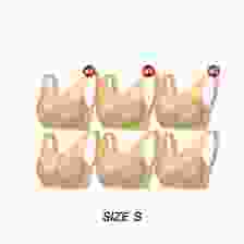 Bravy Bra บราวี่ บรา ชุดชั้นในเพื่อสุขภาพ ใส่สบาย Size S (สีครีม) 6 ตัว