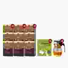 T Mixes Herbal Tea ชาสมุนไพร ทีมิกซ์ (10ซอง) 6 กล่อง + แถมฟรี T Mixes Herbal Tea (10ซอง) 3 กล่อง + กาชงชา (750ml) 1 ใบ + หนังสือเราจะไม่เป็นเบาหวานในชาตินี้ 1 เล่ม