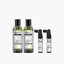 U hair premium anti hair loss shampoo (200ml.) 2 ขวด + U hair premium anti hair loss serum (35ml.) 2 ขวด