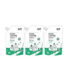 SUPP ผลิตภัณฑ์ทําความสะอาดพื้น กลิ่นตะไคร้หอม จาก Essential Oil ยูคา ลิปตัสและซีดาร์วู้ด ( 700ml.) 3 ถุง