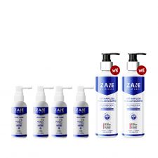 Zane Hair Tonic Plus 2 เซนพลัสทู ปลูกผม (35ml ) 4 กล่อง + แถมฟรี Zane Micellar Shampoo (200ml.) 2 กล่อง