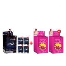 MANDO แมนโด อาหารเสริมผู้ชาย สารสกัด หอยนางรม ญี่ปุ่น (10 ซอง) 1 กล่อง + รับเพิ่ม MANDO 4 ซอง + FUMI ฟูมิ อาหารเสริมสำหรับผู้หญิง สารสกัด นมผึ้ง ญี่ปุ่น (10 แคปซูล) 1 กล่อง + แถมฟรี ฟูมิ 1 กล่อง