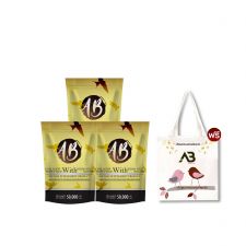 AB Collagen เอบี คอลลาเจนผสมรังนก (50g.) 3 ถุง + แถมฟรี กระเป๋า AB Collagen 1 ใบ