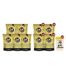 AB Collagen เอบี คอลลาเจนผสมรังนก (50g.) 5 ถุง + แถมฟรี AB Collagen 4 ถุง + แก้วเชค 1 ใบ