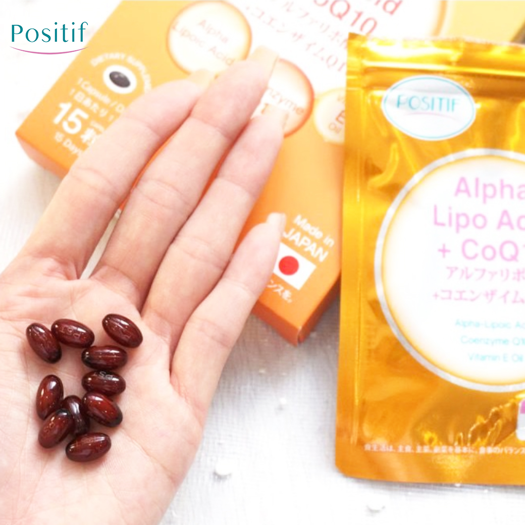 New in !! POSITIF ALPHA-LIPO ACID + CoQ10 = Double Antioxidant มาจาก ALA + CoQ10