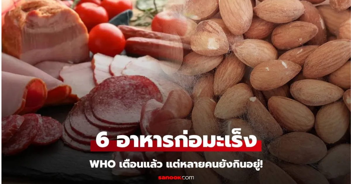 เปิดชื่อ 6 อาหาร "มะเร็งชอบ" จากลิสต์คำเตือน WHO อร่อยแค่ไหนก็ควรเลี่ยง!
